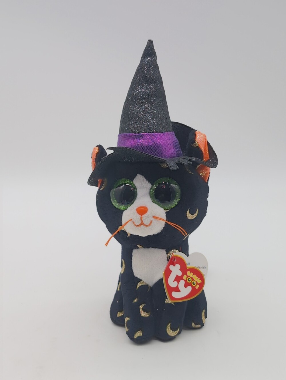 Ty Beanie Boos Pandora Halloween Witch Cat Plush